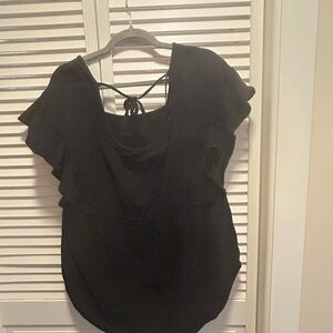 Sonoma Black Women's Blouse with Back Tie